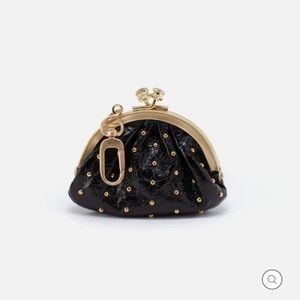 HOBO GO "Dazzle" Studded Leather Bag Charm Pouch